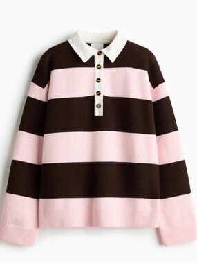 H&M Knit stripe sweater / L